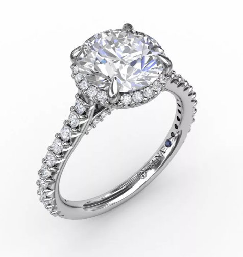 White Gold Diamond Semi-Mount Ring