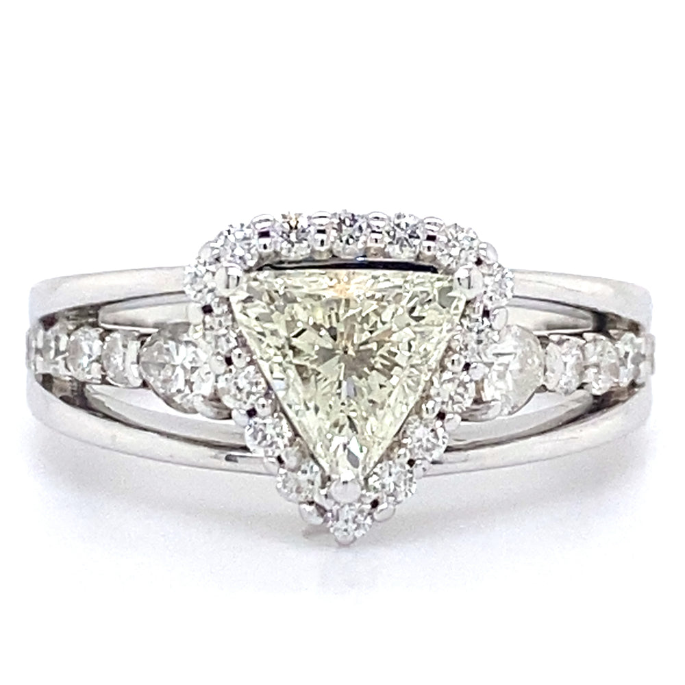Estate Trillion Cut Diamond Ring