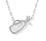 Golf Silver Ivory MOP Short Pendant Necklace by Kendra Scott