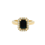 14K Yellow Gold Sapphire & Diamond Ring by RJM