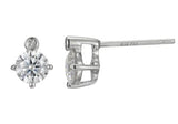 Genuine Moissanite Birthstone Earrings