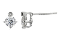 Genuine Moissanite Birthstone Earrings