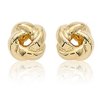 14K Yellow Gold 8mm Love Knot Earrings