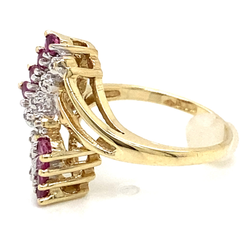 Estate Ruby Bypass Ring