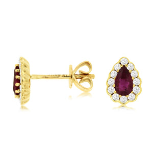 Ruby Stud Earrings