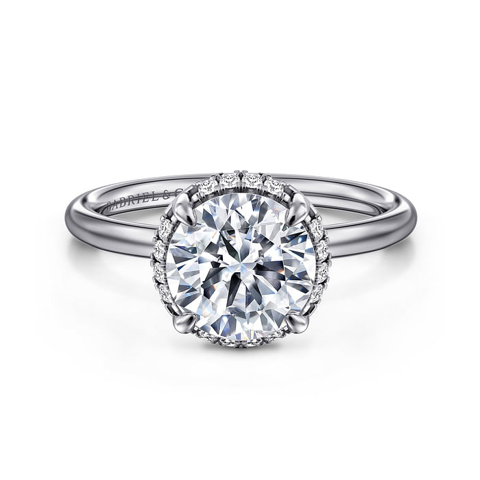 White Gold Diamond Semi-Mount Engagement Ring