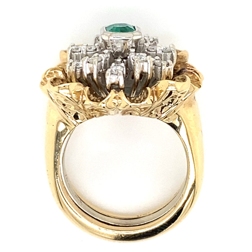 Estate Emerald Cocktail Ring