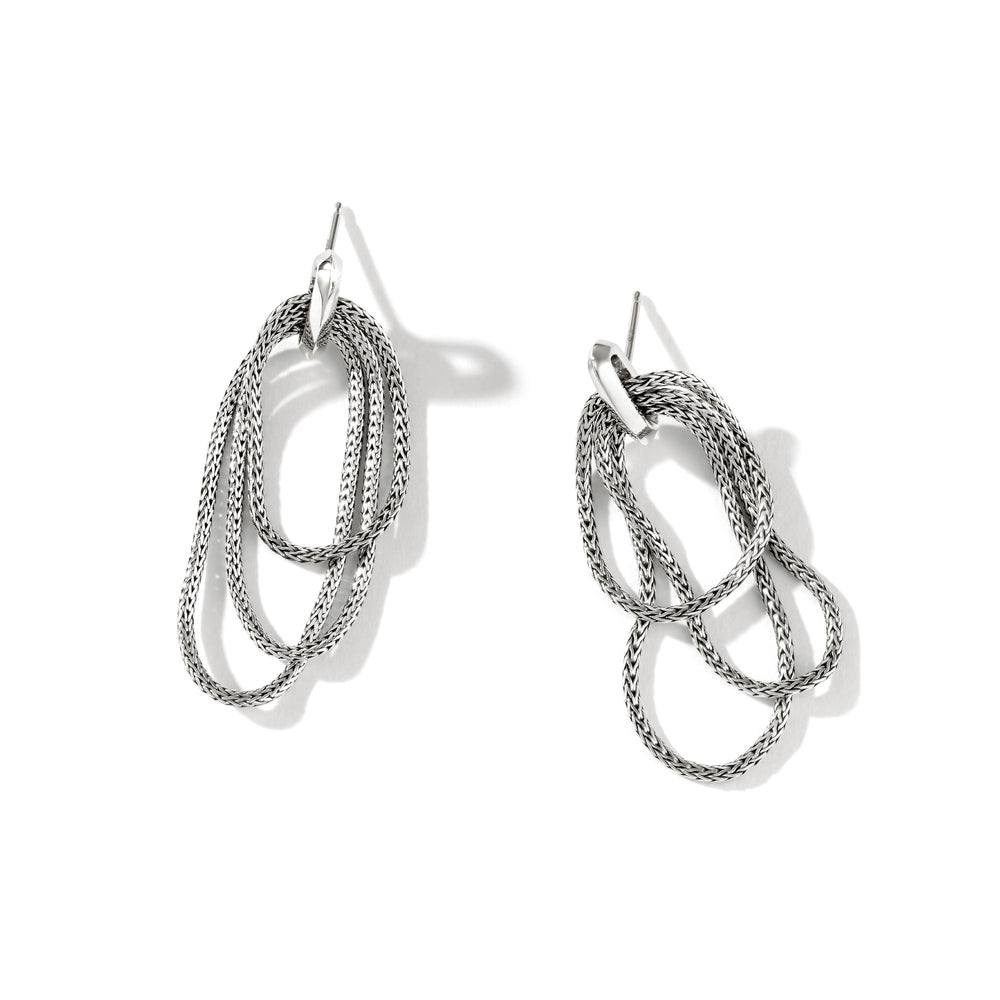 Essentials Silver Drop Earrings by John Hardy