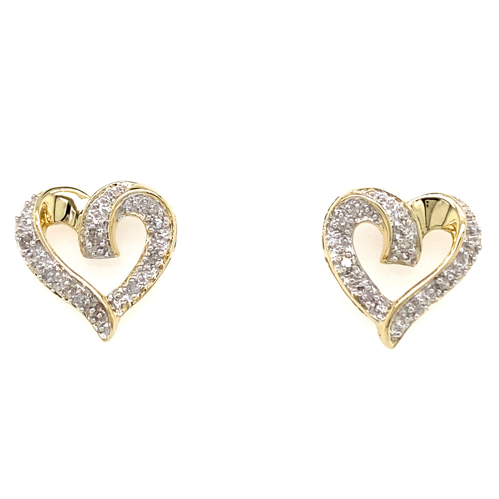 Estate Heart Earrings