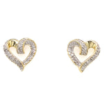 Estate Heart Earrings