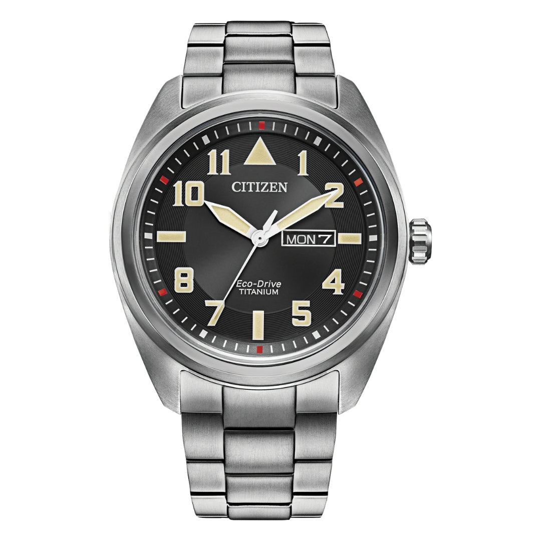 Men's Eco Drive Garrison Super Titanium Watch by Citizen