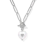 Sasha Heart Silver Freshwater Cultured Pearl Short Pendant Necklace by Kendra Scott