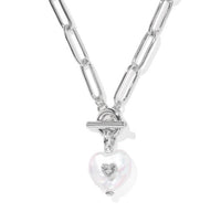 Sasha Heart Silver Freshwater Cultured Pearl Short Pendant Necklace by Kendra Scott