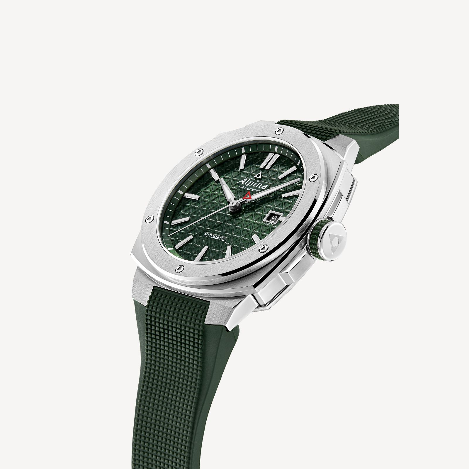 Alpiner Extreme Automatic WR200 SS with Green Strap by Alpina