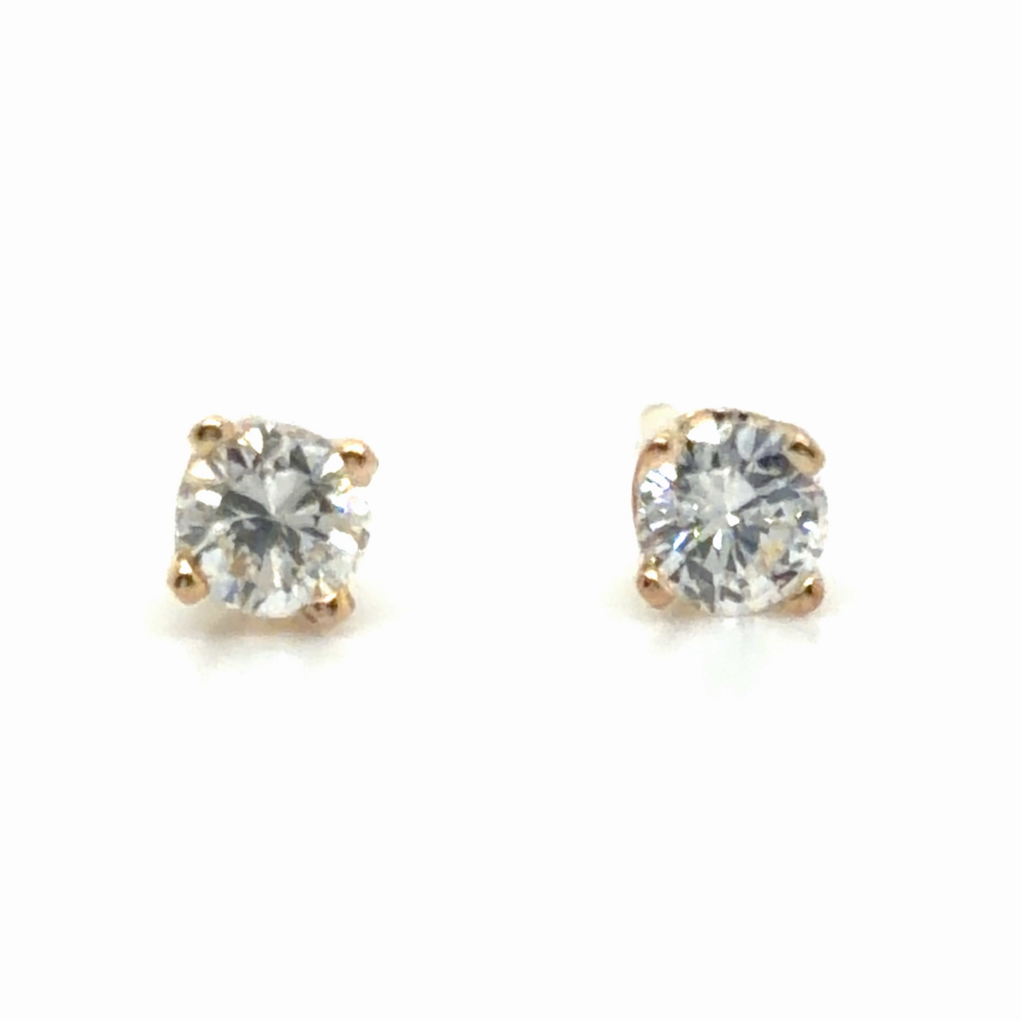 Estate 0.20cttw Diamond Stud Earrings