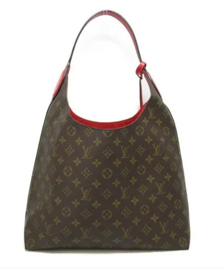 PREOWNED Louis Vuitton Monogram Flower Hobo in Red