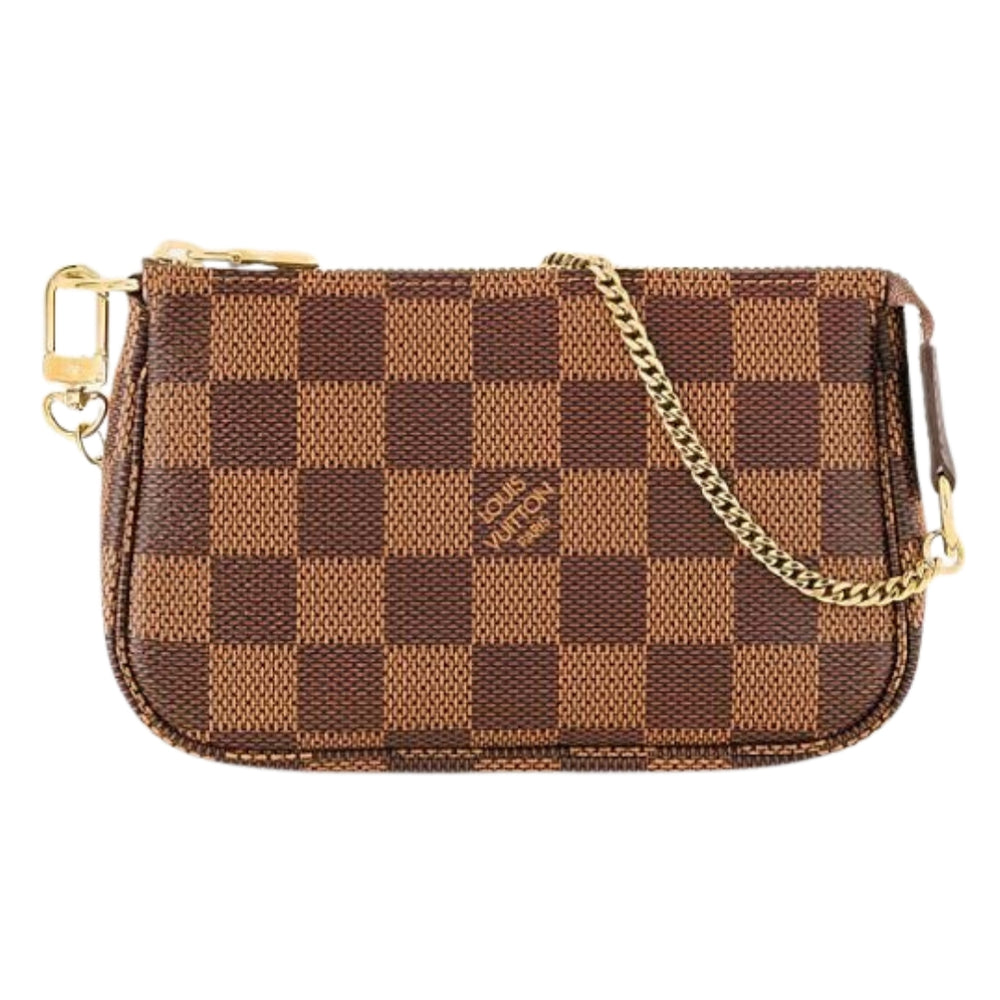 PREOWNED Louis Vuitton Damier Ebene Mini Pochette Accessoires