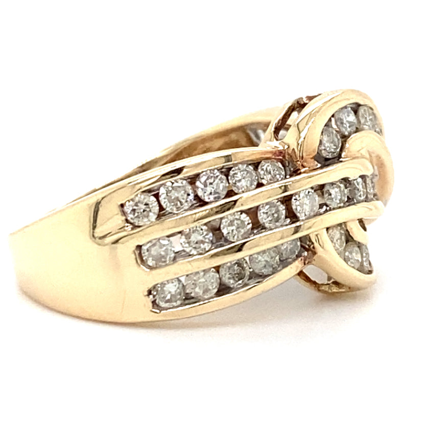 Estate Diamond Channel Set Ring