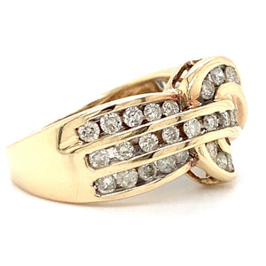 Estate Diamond Channel Set Ring