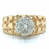 Estate Diamond Cluster Nugget Ring