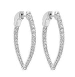 Diamond Hoop Earrings