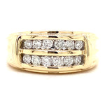 Estate Double Row Diamond Band