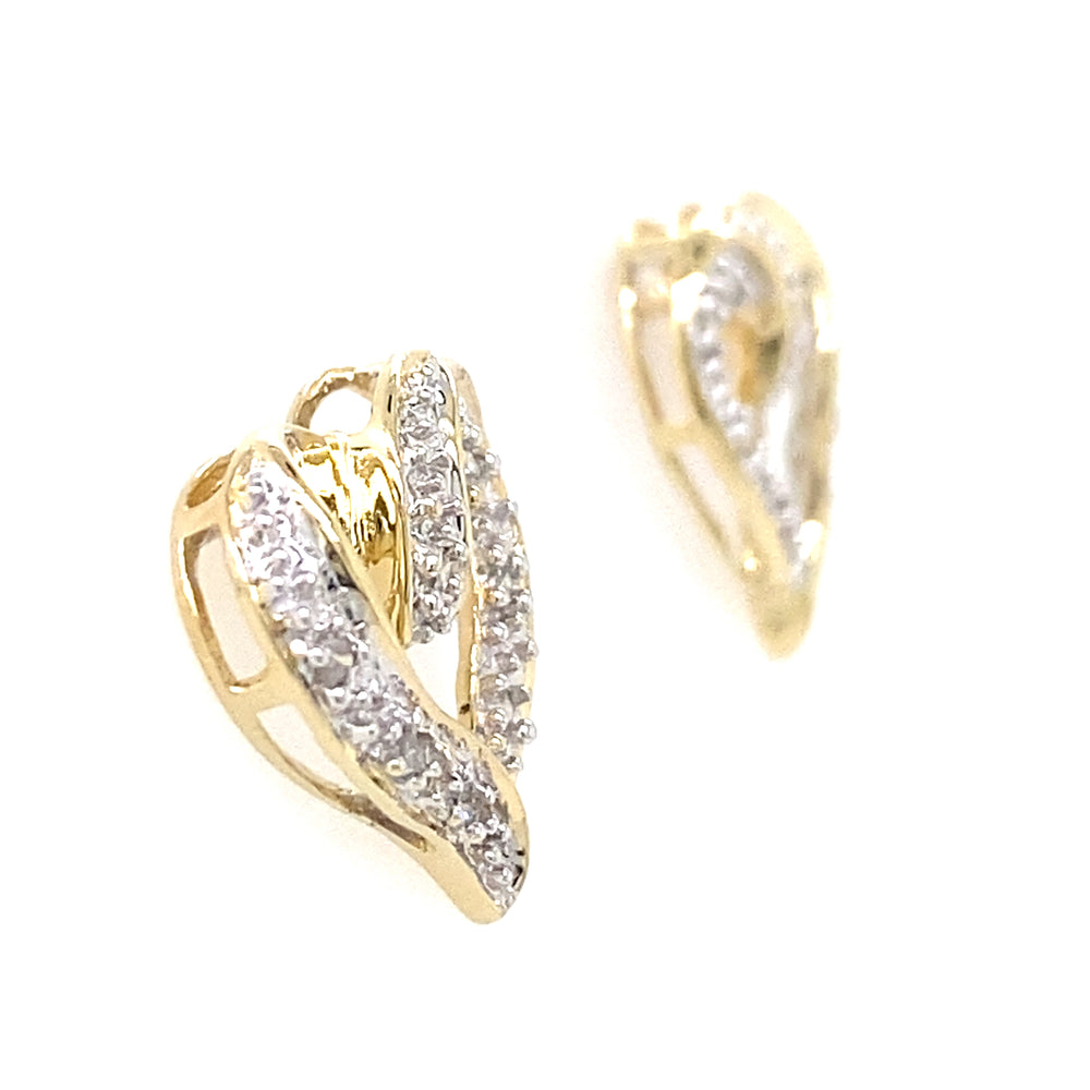 Estate Heart Earrings