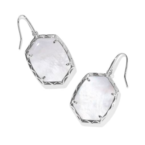 Daphne Silver Ivory MOP Drop Earrings by Kendra Scott