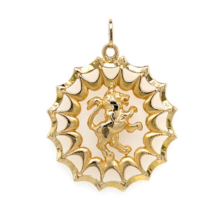 Estate Rampant Lion Pendant