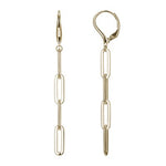 Sterling Silver Paperclip Earrings with Gold Plating by Charles Garnier