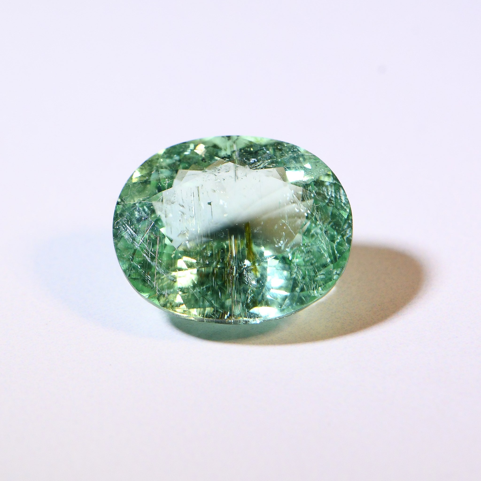 Loose 6.35ct 13.20x11.15x6.38 Oval Paraiba Type Tourmaline