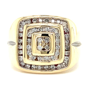 
            
                Load image into Gallery viewer, Estate Diamond Signet Style Ring
            
        
