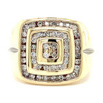 Estate Diamond Signet Style Ring