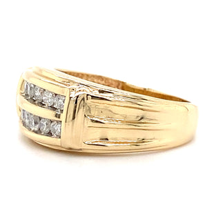 Estate Double Row Diamond Band