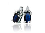 Blue Sapphire Stud Earrings