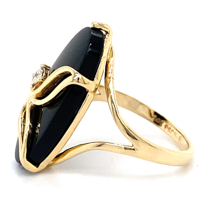 Estate Black Onyx Ring