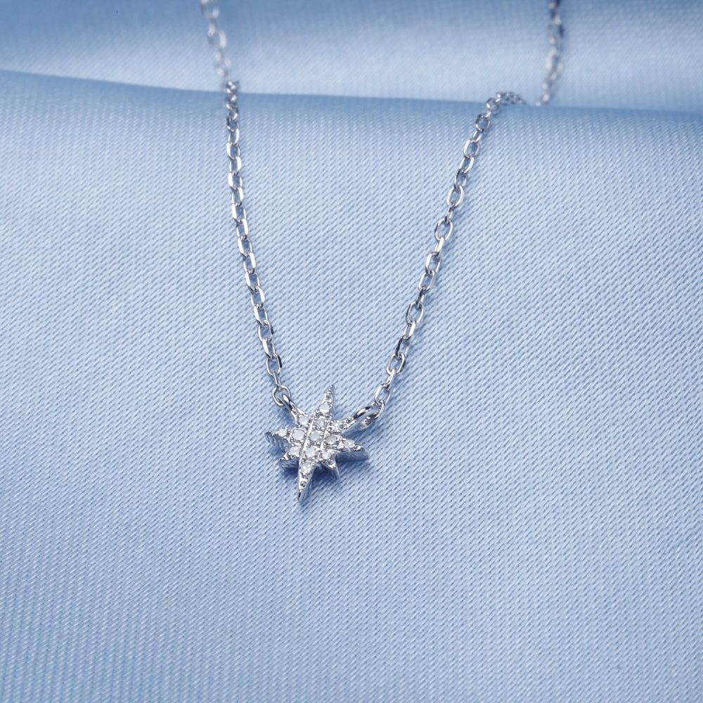 Diamond Stellar Pendant Necklace