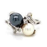 Estate Black & White Ring