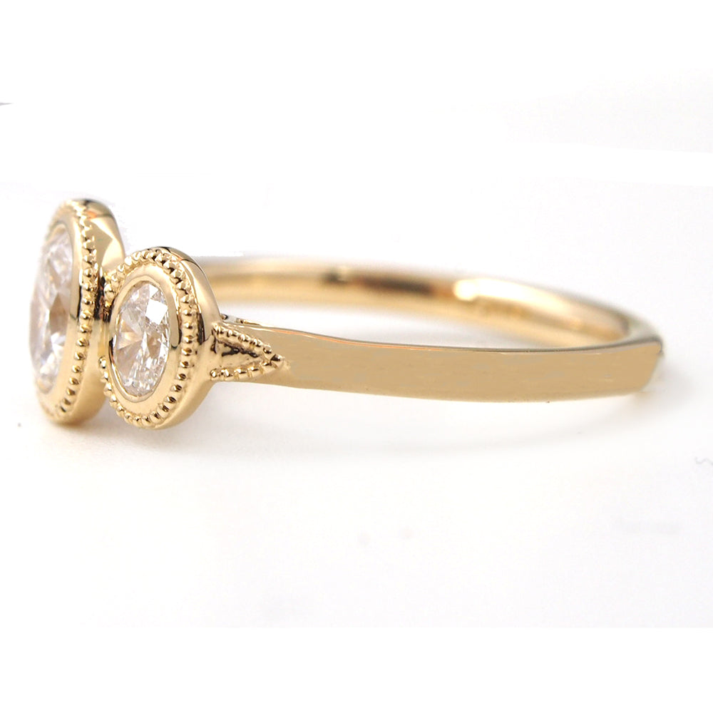14K Yellow Gold 0.75cttw I1 H-I Diamond Ring