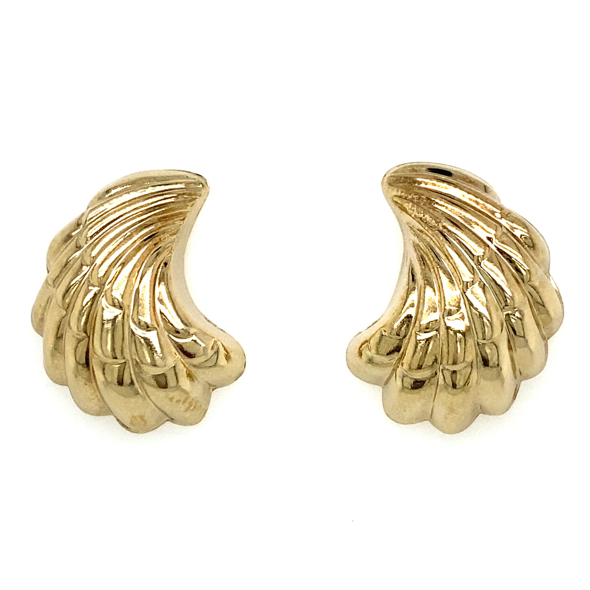 Estate Seashell Earrings