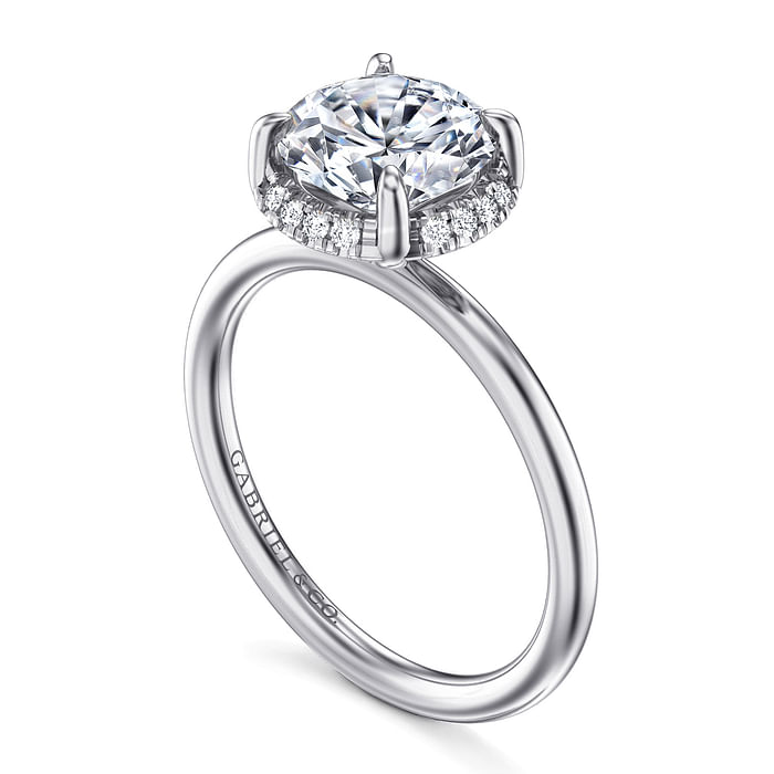 White Gold Diamond Semi-Mount Engagement Ring