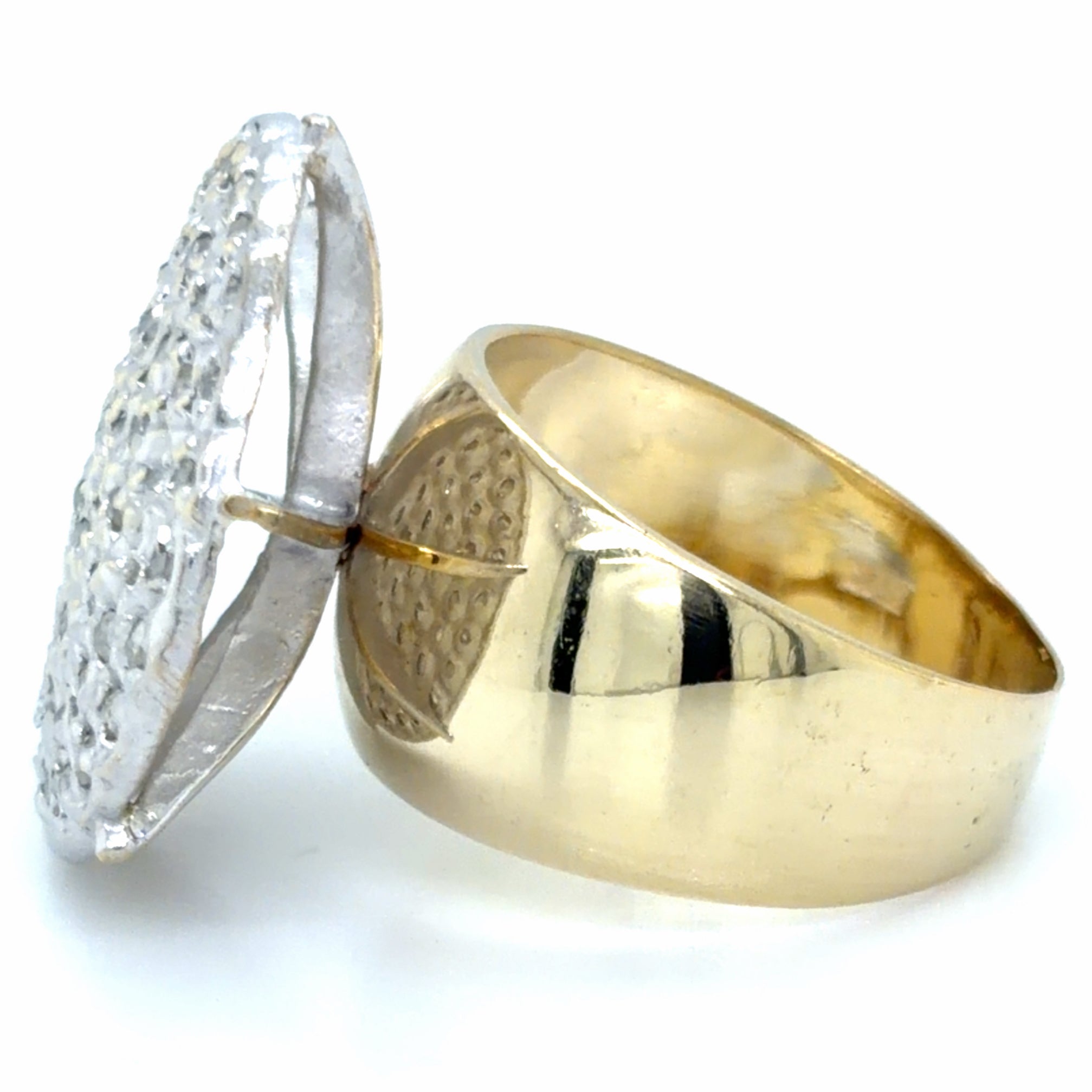 Estate Diamond Large Circle Cluster Ring