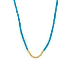 Turquoise Beaded Necklace by Dee Berkley
