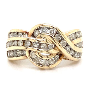 Estate Diamond Channel Set Ring