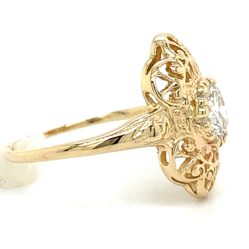 Estate 1ct Filigree Ring