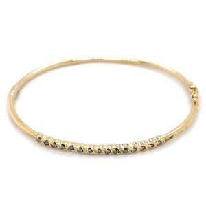 Estate 0.15cttw Diamond Bangle