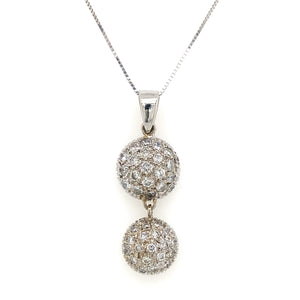 Estate Diamond Pave' Pendant