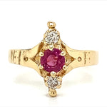 Estate Ruby and Diamond Ring