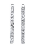 Diamond Hoop Earrings