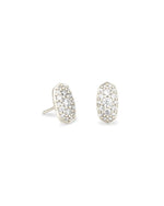 Crystal Stud Earrings with White CZ by Kendra Scott